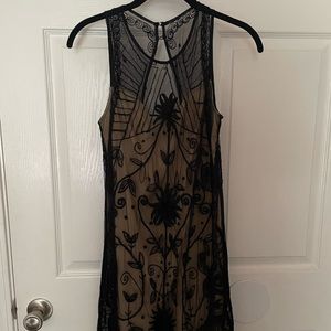 Abercrombie and Fitch size small black sheer sequin dress